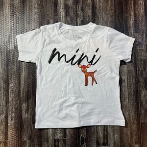 NWOT Disney Toddlers Girls' Bambi Mini Me Short Sleeve Graphic T-Shirt